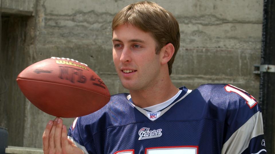 Kliff Kingsbury jugó para los Patriots en 2003. (Foto: Getty Images)