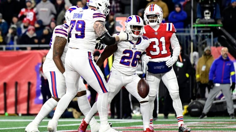 Los Bills en su triunfo contra los Patriots en la semana 13. (Foto: Getty Images)