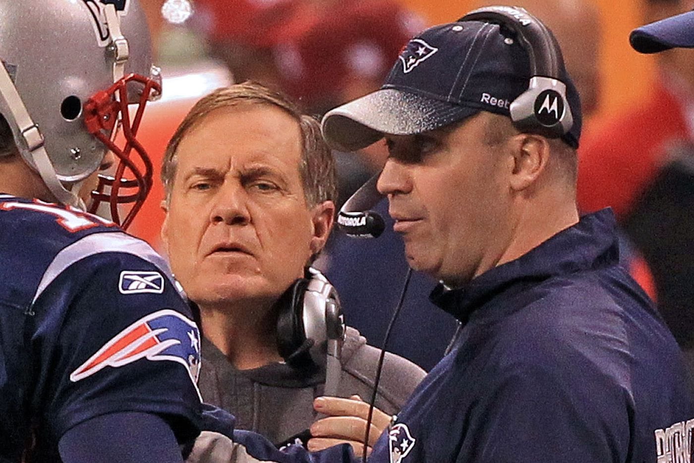 Bill O'Brien y Bill Belichick. (Foto: Getty Images)