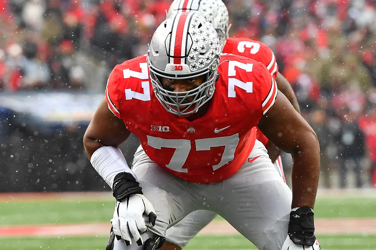 Paris Johnson Jr. de Ohio State. (Foto: Getty Images)