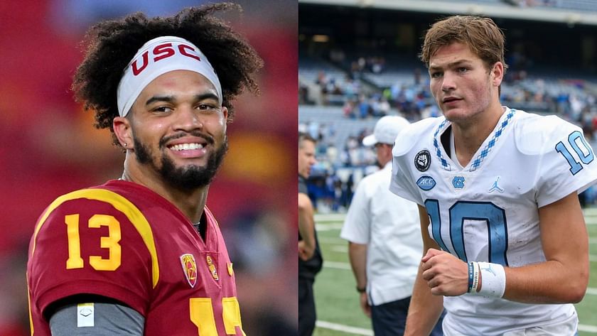 QB Caleb Williams y QB Drake Maye. (Foto: Getty Images)